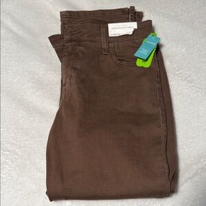 M Jeans by Maurice’s Brown Slim Straight Ankle Pants Size 12 Regular SMOKE FREE
